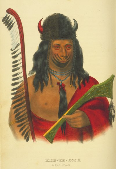 Kish-Ke-Kosh, a Fox Brave, 1848 by Thomas Loraine McKenney